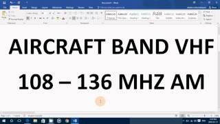 VHF Aircraft band frequencies and what you might expect to hear and how to find local airport freque