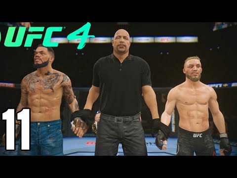 UFC 4 Flyweight Career Mode Walkthrough Part 11 - FEATHERWEIGHT TITLE FIGHT!