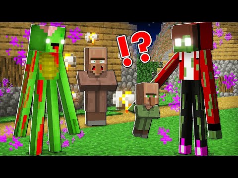 How Mikey and JJ Became ZOMBIE Enderman ? - Minecraft (Maizen)