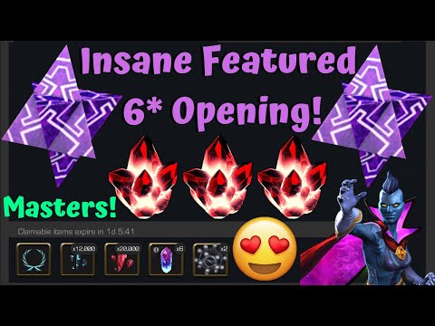 Insane Double Featured 6-Star Crystal Opening! Masters Season Rewards! - Marvel Contest of Champions