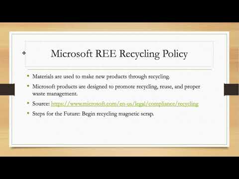 Rare Earth Element Recycling Presentation