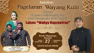 Download lagu 🔴LIVE WAYANG KULIT DALANG KI ANOM DWIJOKANGKO, S.Sn 'WAHYU KAPRAWIRAN' BT CAK YUDHO & CAK KOMET mp3