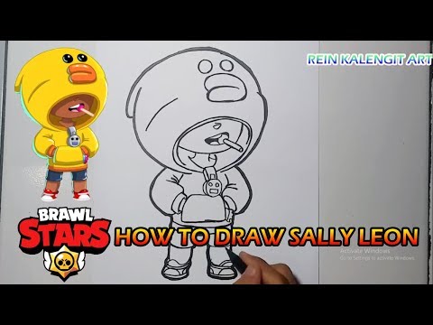 Menggambar SALLY LEON | Brawl Stars