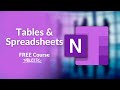 OneNote Tips for Tables and Excel Spreadsheets