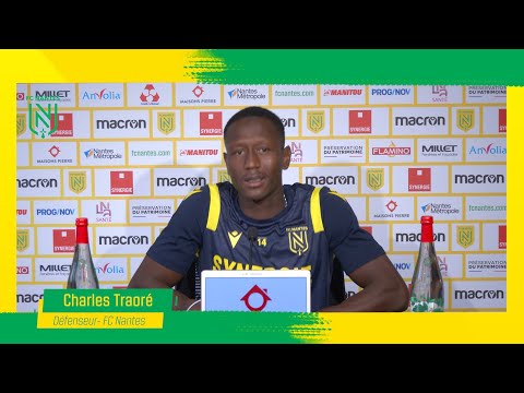 La conférence de presse de Charles Traoré  avant FC Nantes - AS Saint-Étienne