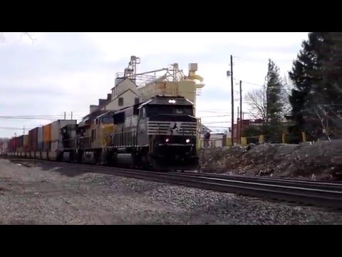 Westbound intermodal with NS 6969 as the leader