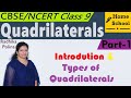 Quadrilaterals Part 1 Class 9 Introduction Mathematics NCERT CBSE