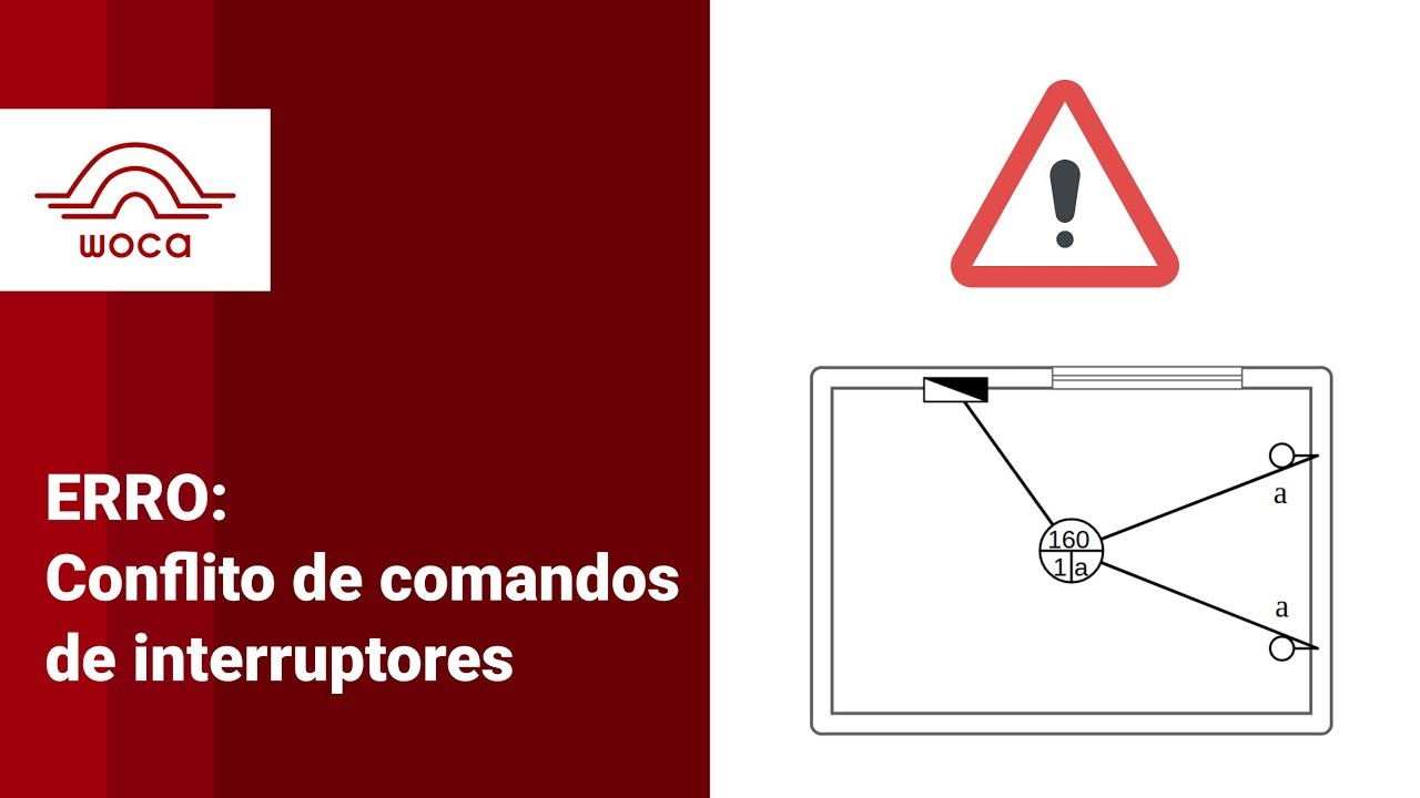 Erros no projeto elétrico: conflitos nos comandos dos interruptores