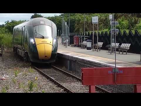 UK Trains.  A GWR Class 802 IET arrives at Newquay, Cornwall.