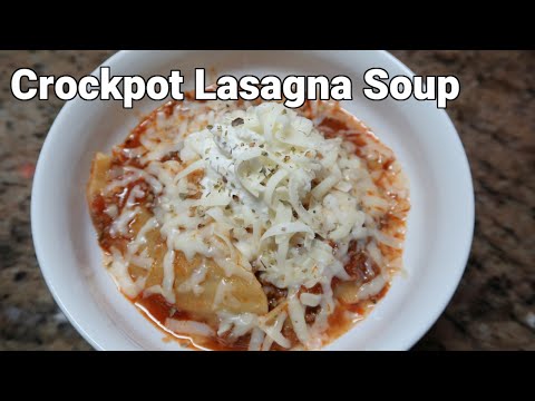 Crockpot Lasagna Soup Recipe | So easy and delicious!