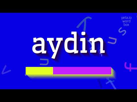 How to say "aydin"! (High Quality Voices)