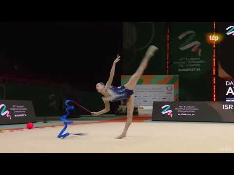 Daria Atamanov ISR Ribbon/Hoop/Ball/Clubs AA FINAL EUROPEAN CHAMPIONSHIP 2024