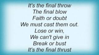 19191 Procol Harum - The Final Thrust Lyrics