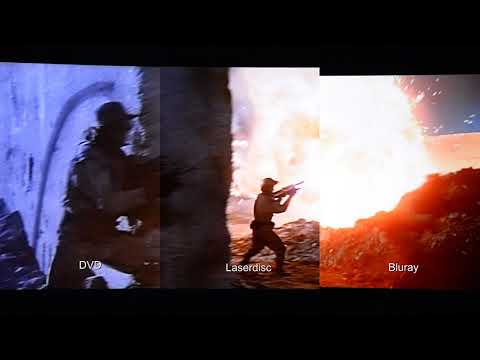 DVD vs Laserdisc vs Bluray -Terminator 2