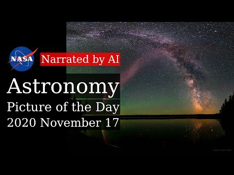 APOD: 2020-11-17 - A Glowing STEVE and the Milky Way (Narrated by Amy)