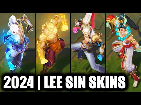 ALL LEE SIN SKINS SPOTLIGHT 2024 - T1 Lee Sin Newest Skin | League of Legends
