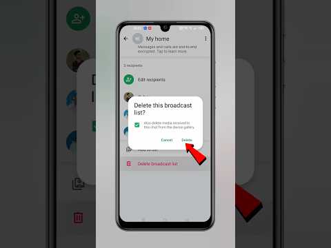 WhatsApp broadcast list Kaise delete Karen | how to delete WhatsApp broadcast list #shorts