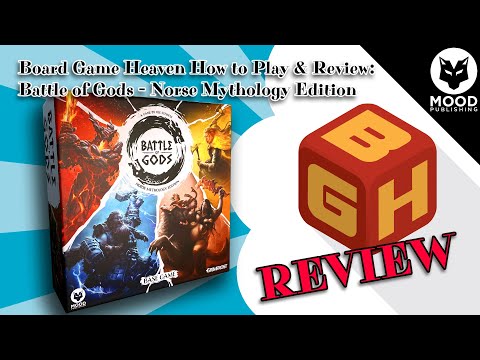 Board Game Heaven How To Play & Review 225: Battle of Gods (Mood Publishing)