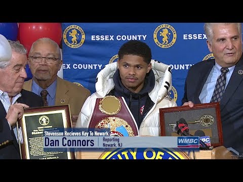 NJ Newark Boxer Shakur Stevenson Receives Key To the City
