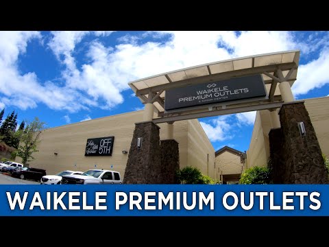 Hawaii Waikele Outlets | Compras no Havaí 🌴 Oahu, Havaí 4K Tour