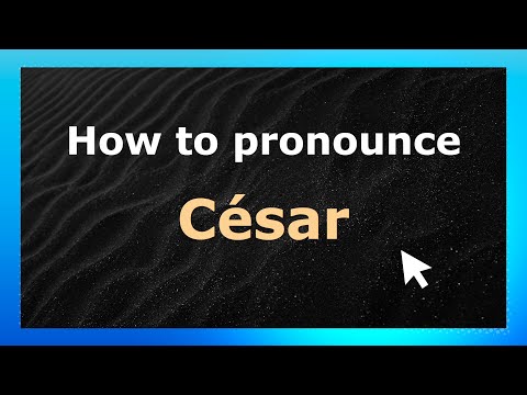 How to Pronounce César (French Pronunciation / France) with Audio and Phonetic Spelling