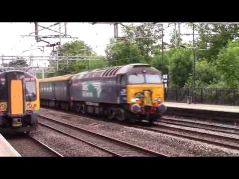 57301 T.N.T with 68023 on the three peaks challenge by rail charter at atherstone 23.6.16