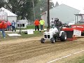 Jet turbine engine powered pulling garden tractor