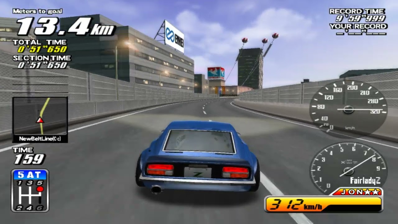 WANGAN MIDNIGHT MAXIMUM TUNE 1 - SPECIAL CARS TIME ATTACK 2 =  THE DEVIL Z 4K UK ARCADES CXBXR