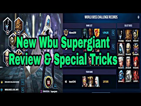 New Wbu Supergiant Review & Special Tricks - Marvel Future Fight