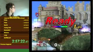 Super Smash Brothers Unlock All Characters Marathon (64+Melee+Brawl)in 6:24:53