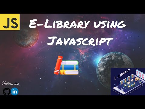 E Library Using Javascriptcode In My Github Acc