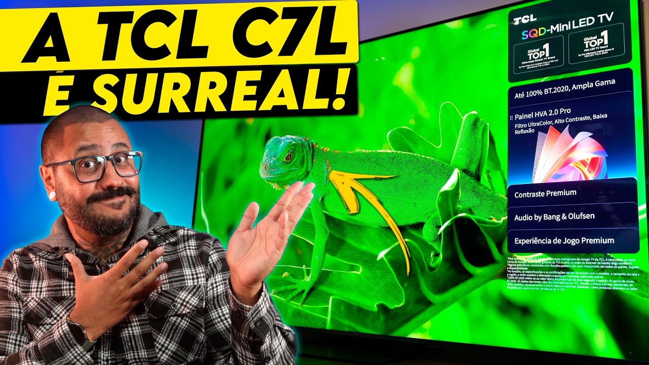Miniatura da avaliação em vídeo de Smart TV TCL 98 Polegadas QLED Mini LED 4K P8L