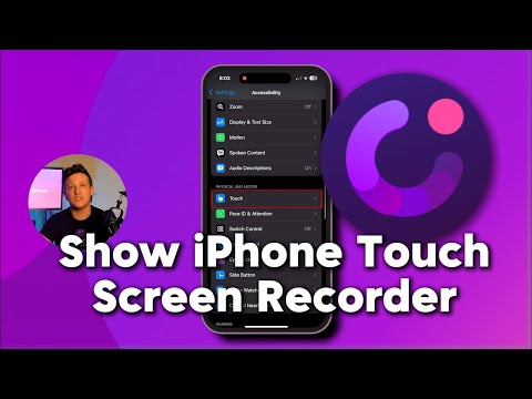 iOS Screen Recorder: How to show touches or cursor while screen recording on iphone