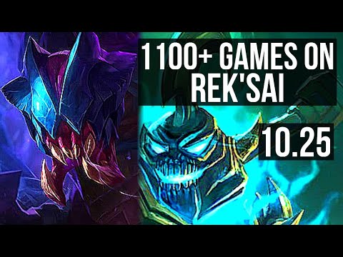 REK'SAI vs HECARIM (JUNGLE) | 1100+ games, Legendary, 900K mastery | EUW Master | v10.25