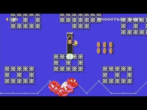 Underwater racing! ～ハナチャンと水中レース～ by ぽぴぺぷ - Super Mario Maker - No Commentary 1bs