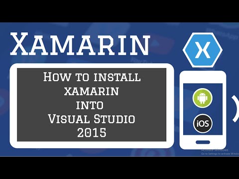 Xamarin Installing Xamarin in Visual Studio 2015 2 Minutes