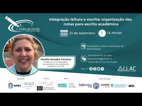 Integração leitura e escrita: organização das notas para escrita acadêmica