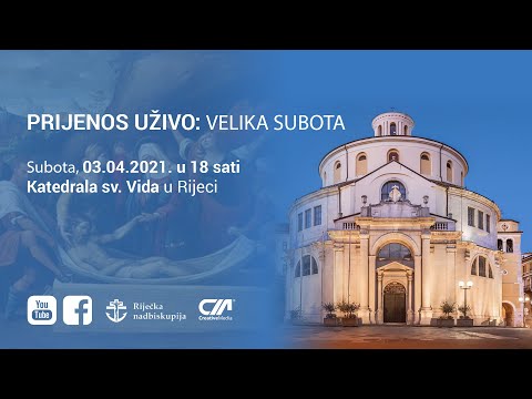 Sveta misa - Velika subota u katedrali sv. Vida 2021