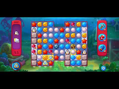 Fishdom Hard level 11097 no boosters フィッシュダム ハード