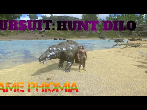 PURSUIT:HUNT DILOPHOSAURUS & TAME PHIOMIA || ARK MOBILE