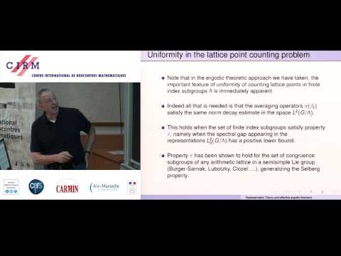 Amos Nevo:  Representation theory, effective ergodic theorems, and applications - Lecture 3