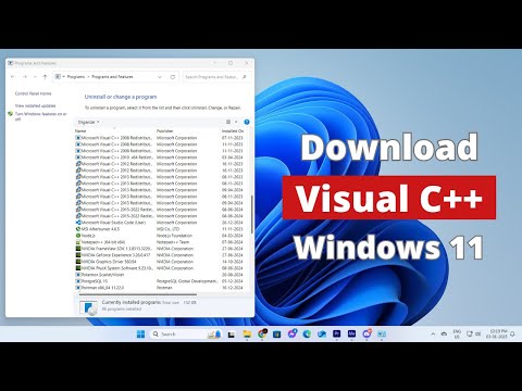 How to Download & Install Visual C++ Redistributable in Windows 11