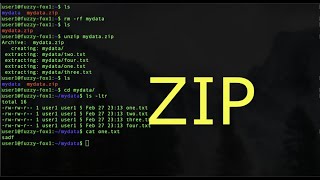 Linux Zip Folder - Ubuntu Command Line