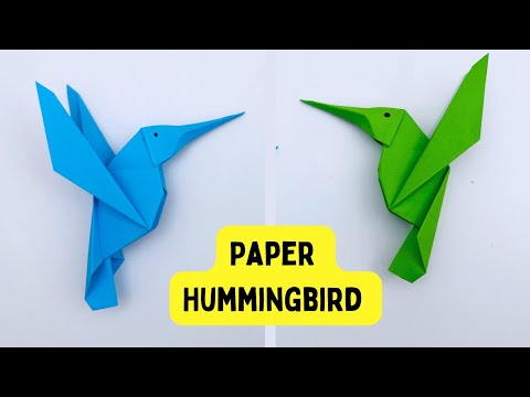 How To Make Easy Paper Hummingbird  For Kids / Nursery Craft Ideas / Paper Craft Easy / KIDS crafts