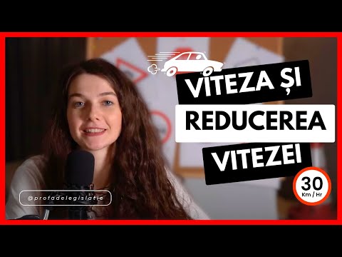 VITEZA ȘI REDUCEREA VITEZEI | Legislația Rutieră Altfel