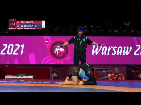 Qual. Women's GP No-Gi - 64 kg: J. ZABULEWICZ (POL) v. M. MONTERO PERE (ESP)