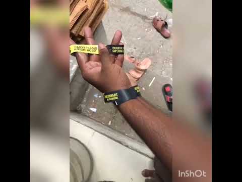 Red event wristbands