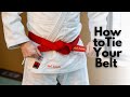 How to tie a Judo Belt - Traditional & Competitive knots