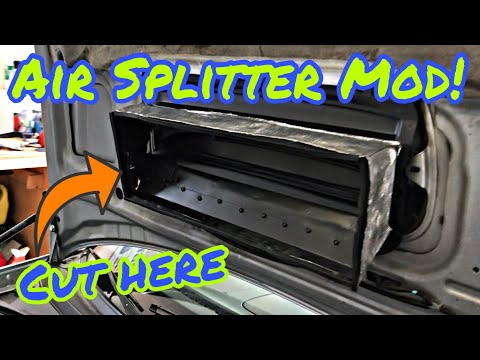 CHEAP AIR SPLITTER MOD | SUBARU DiY
