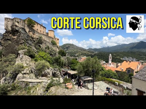 Corte Corsica : citadelle des montagnes, vue panoramique, ville & église #vlog  #corse #corsica